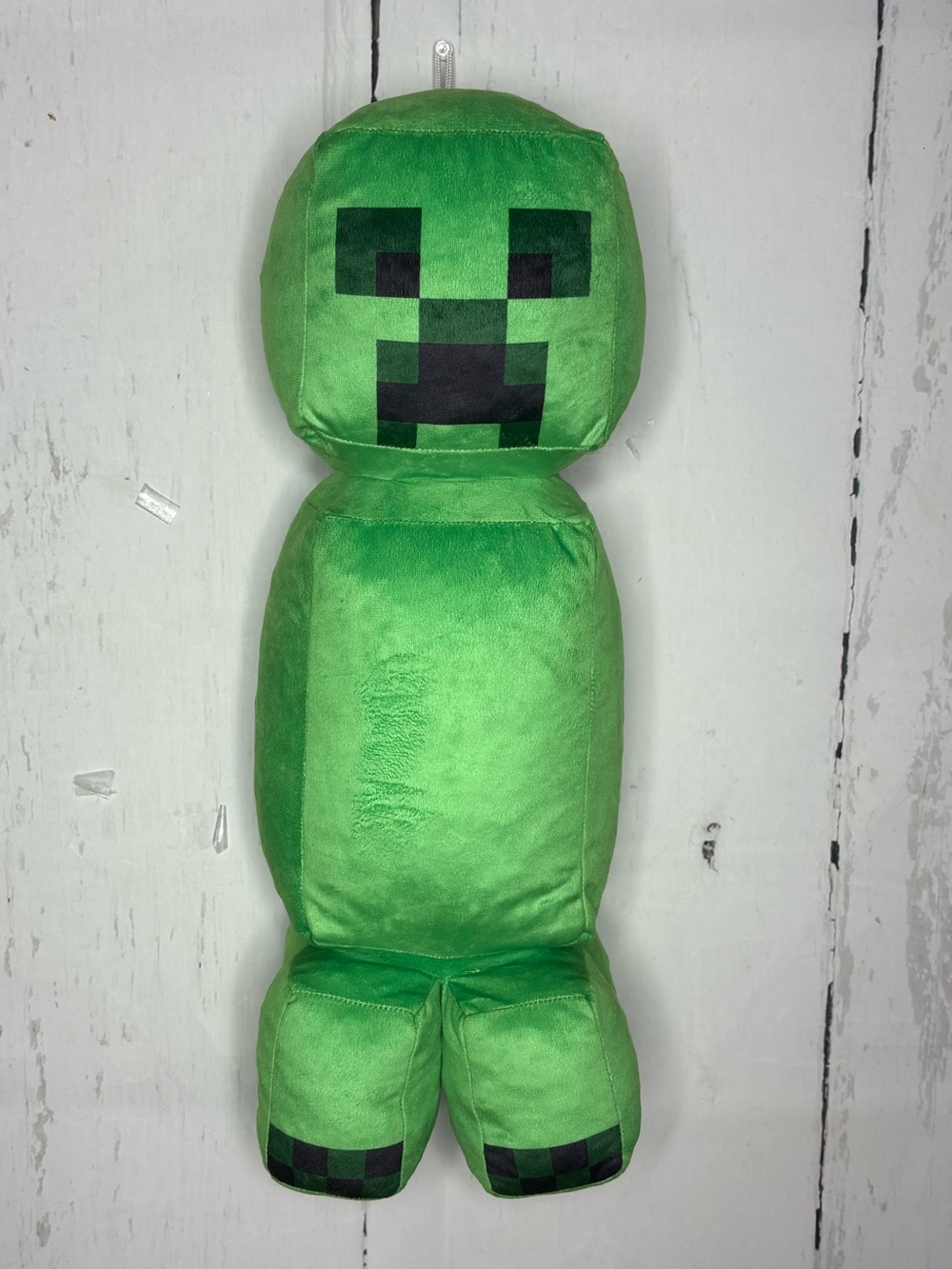 Green Plush Creeper Toy - Pixel Face